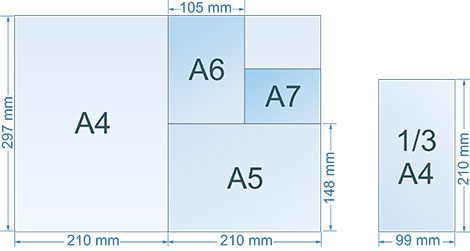 Размеры листовок